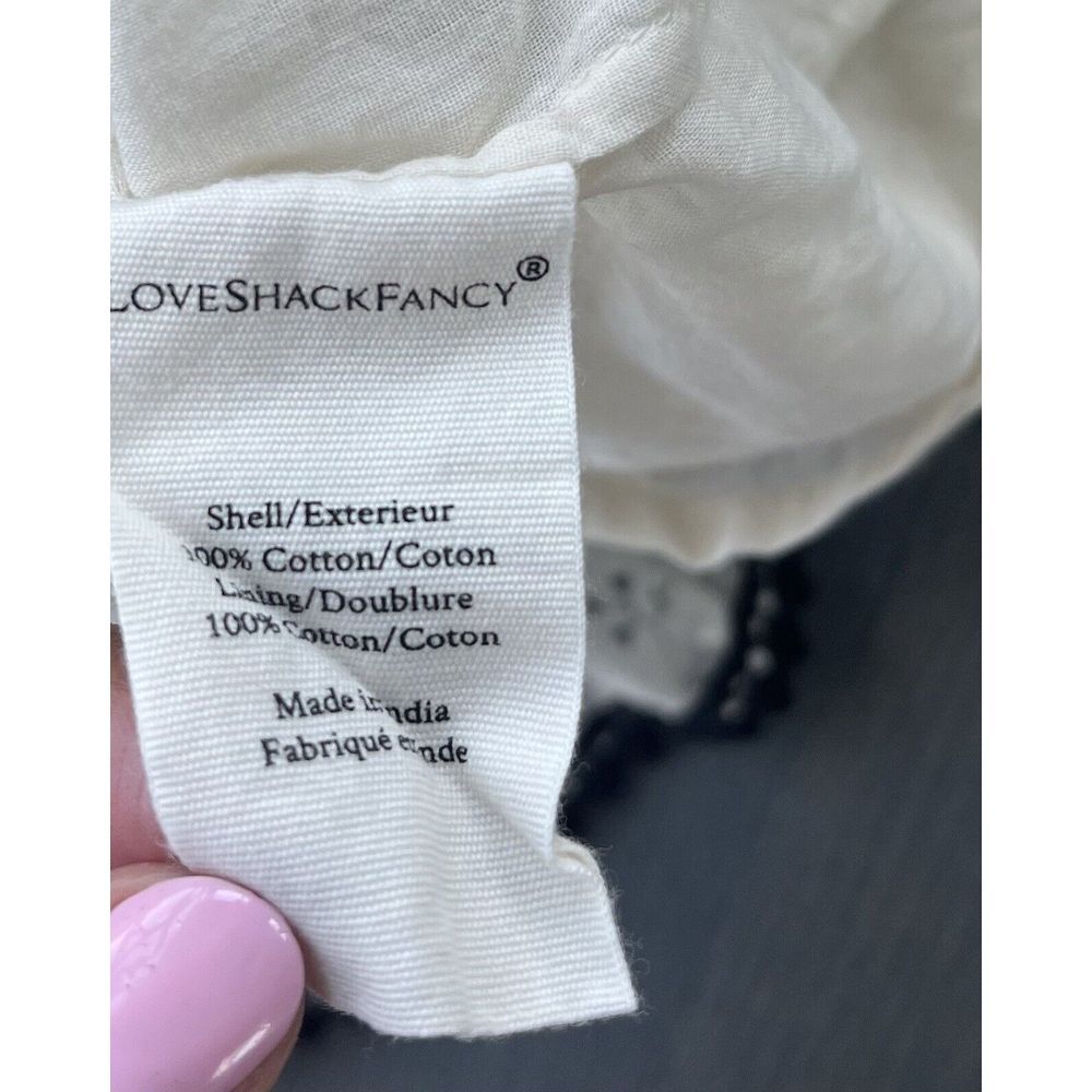 LoveShackFancy‎ Karen Dress In Sweet cream - Picture 4 of 8